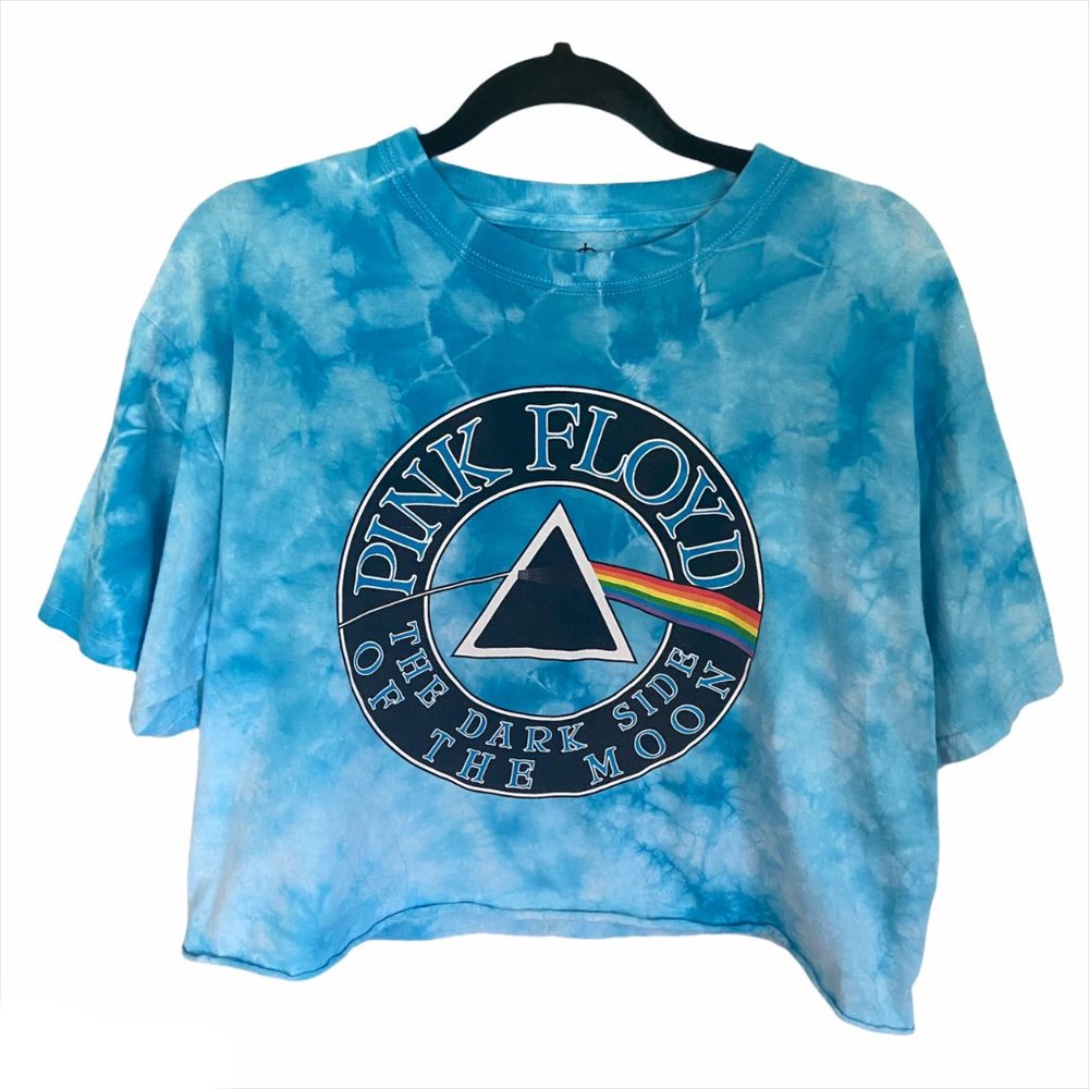 Pink Floyd Cropped Tie Dye Tshirt